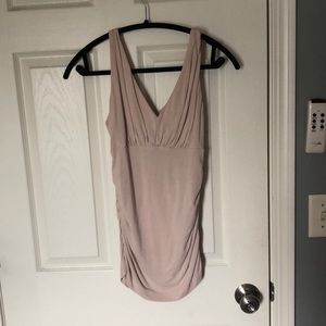Light pink v neck tank top